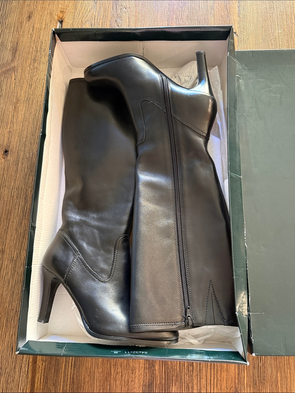 Lauren Ralph Lauren Bryce black calf boots, never worn